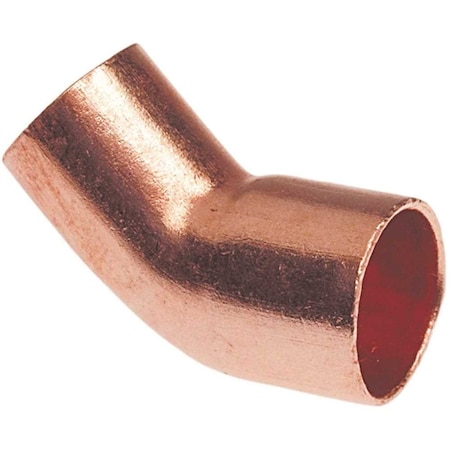 Nibco 1/2 in. Wrot Copper 45-Degree Ftg x C Elbow CP606212